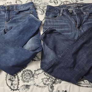 American Eagle Dark Wash Jeans - Blue